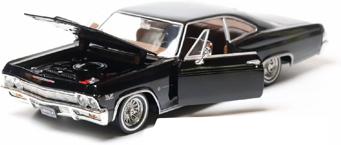 1965 Chevrolet Impala SS 396 Low Rider Black 1:24 Diecast Model Welly