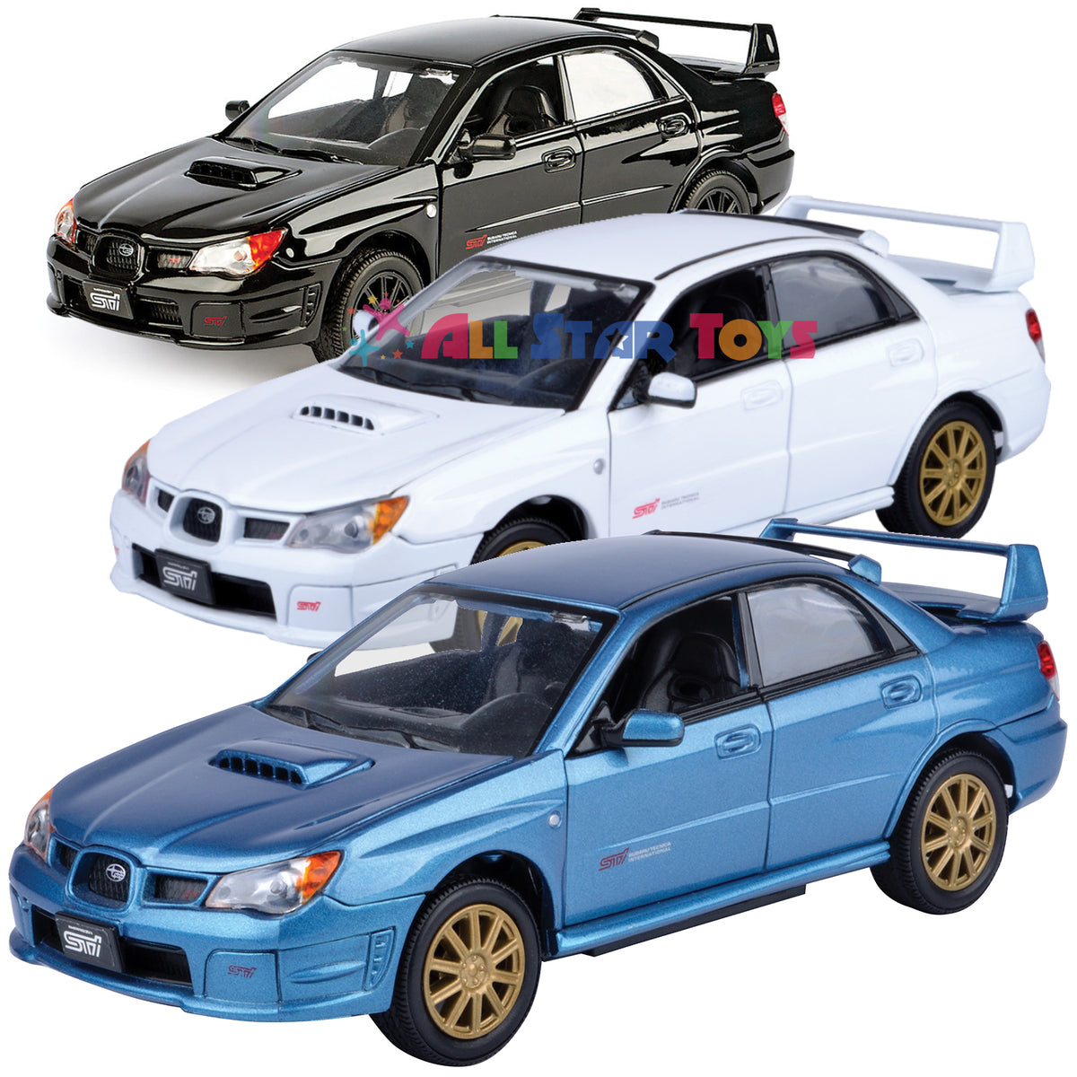 Subaru Impreza WRX STi Hawkeye 1:24 Diecast Model Car MotorMax