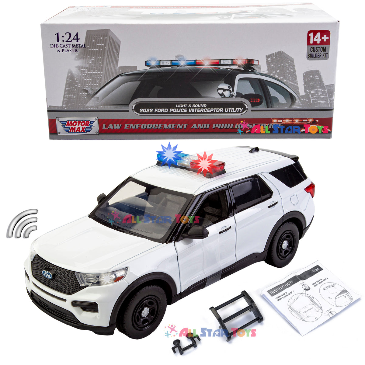 Automodello FORD Police Interceptor Utility 2022 Nero 1/24 - Foto 8