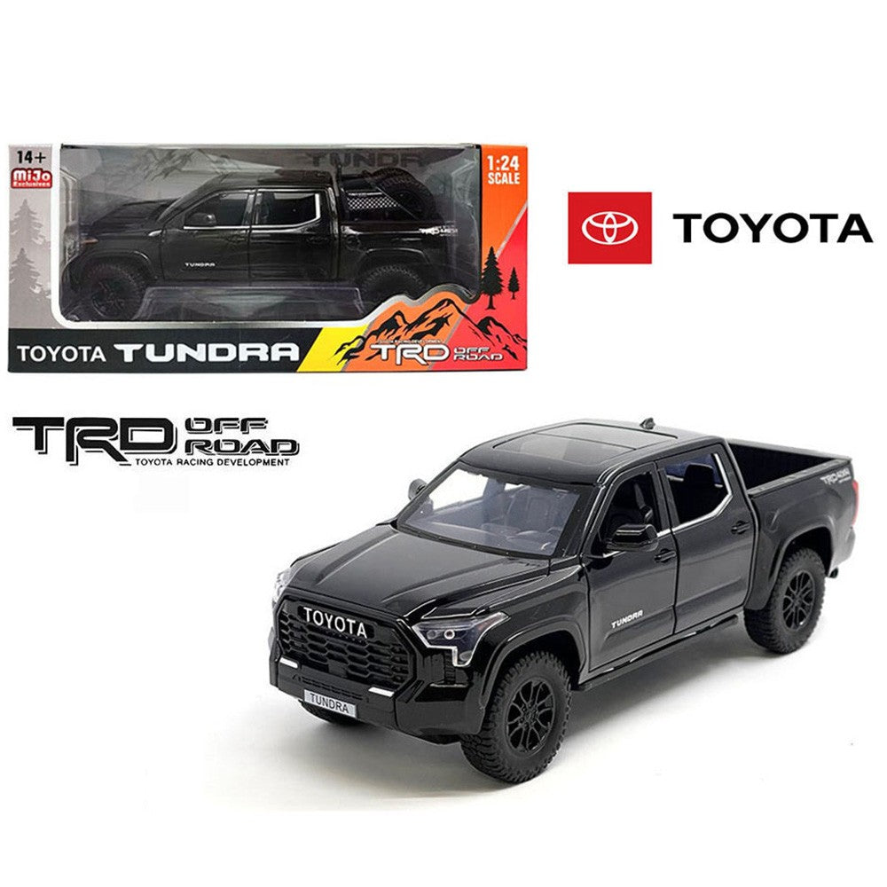 Toyota Tundra TRD Offroad 4x4 Black 1:24 Diecast Model Mijo