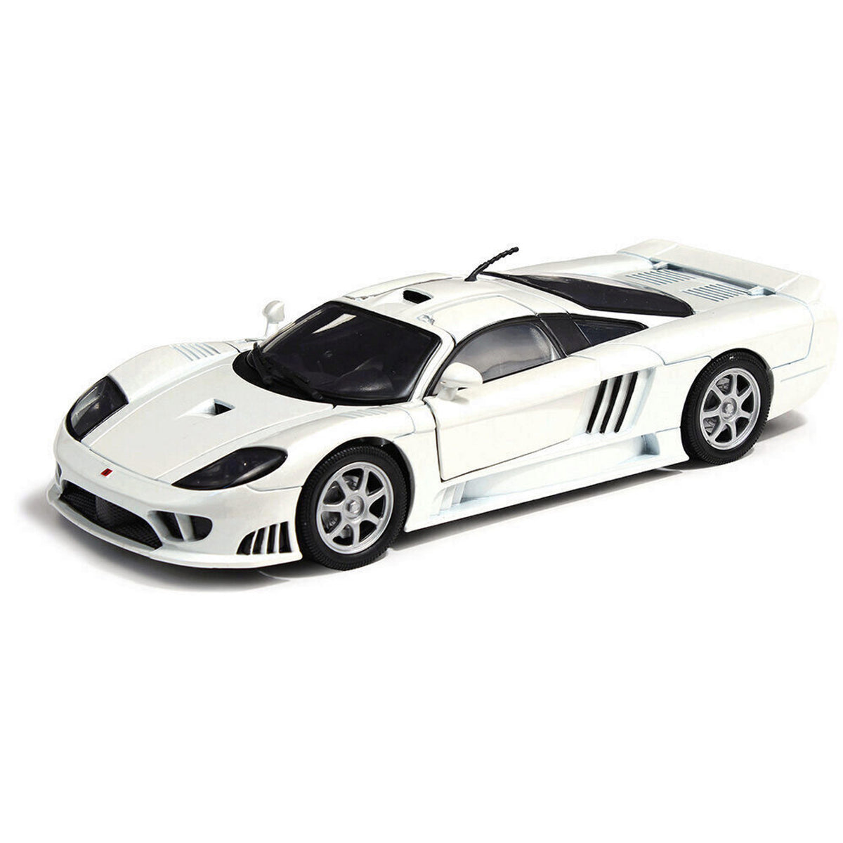 Saleen S7 1/18 Diecast Car Model Motormax 73117 White – All Star Toys