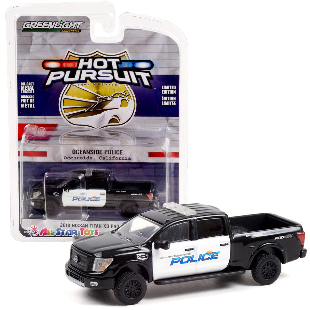 Greenlight 1:64 Hot Pursuit Series 39 - 2018 Nissan Titan XD Pro