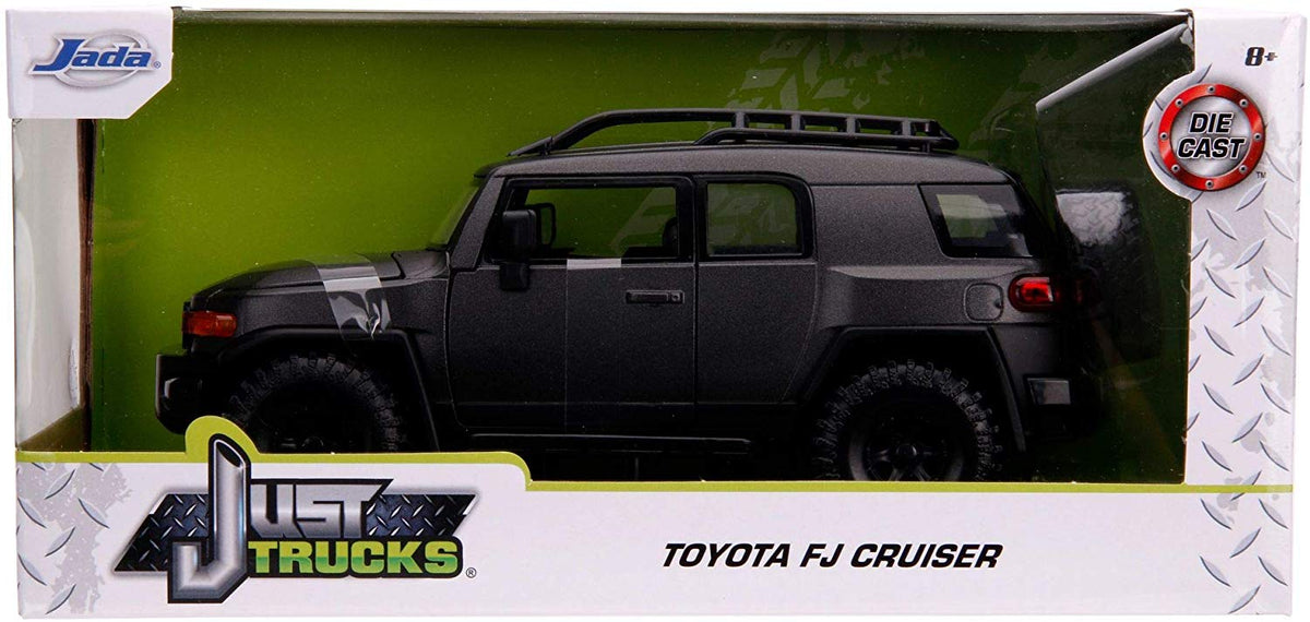 JADA 1:24 Toyota FJ Cruiser with Roof Rack Charcoal Gray Metallic