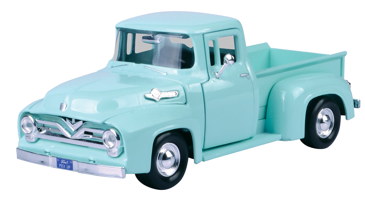 1955 Ford F-100 Pickup 1:24 Scale Diecast Model MotorMax 79341 (F100)