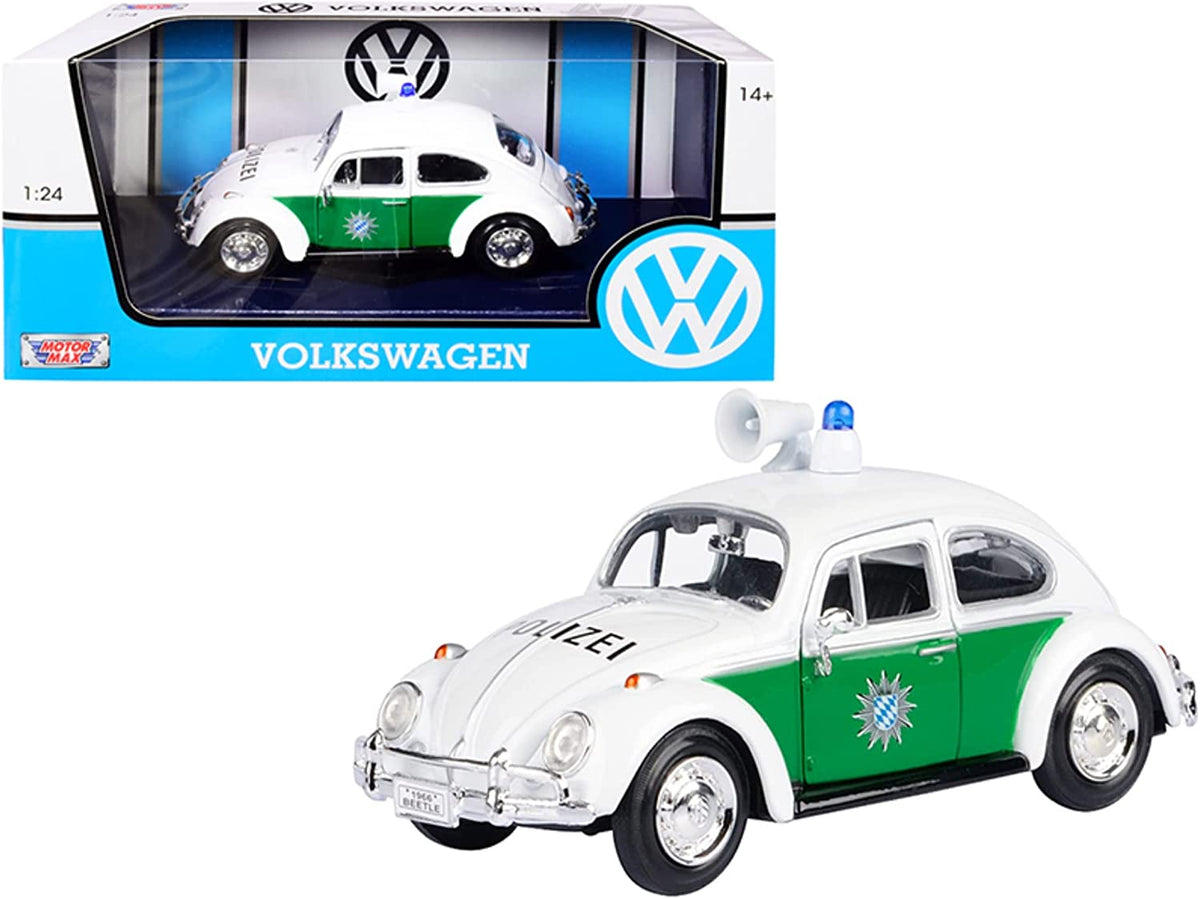 Volkswagen Beetle POLIZEI ミニカー 1966 Volkswagen Beetle German Police Polizei 1:24 Scale Diecast