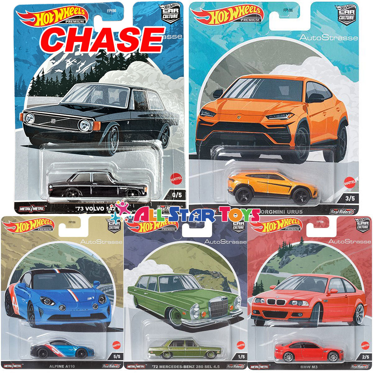 Hot Wheels Premium Car Culture 2022 Auto Strasse FPY86-957Q CHASE SE –  All Star Toys