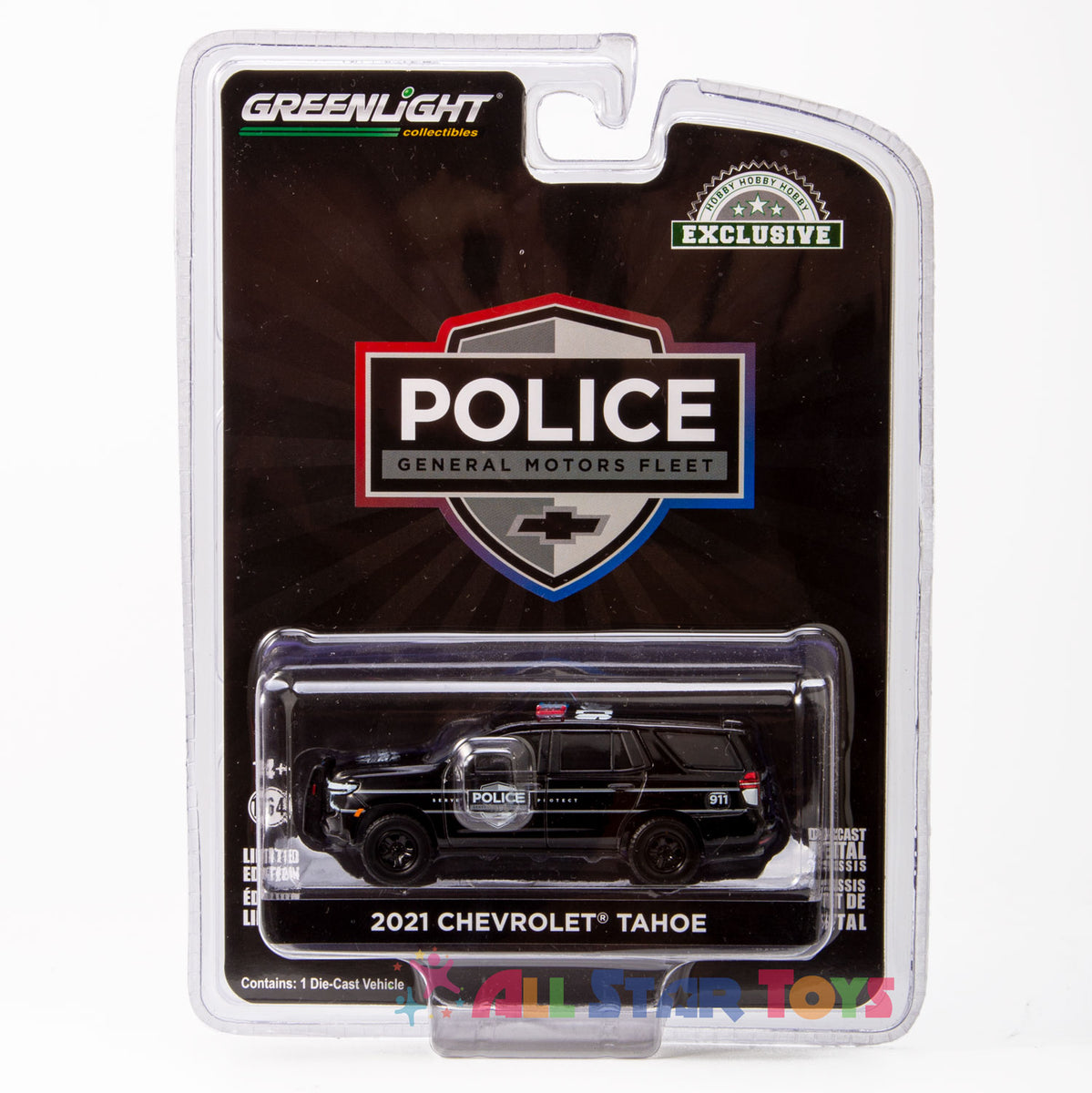 Greenlight 1:64 Scale 2021 Chevrolet Tahoe Police Pursuit Vehicle