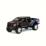 Maistoo 1/64 Tow & Go 2021 Ford F-150 SVT Raptor & Car Trailer Diecast Model Collectible Toy Car 15368