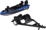 Maistoo 1/64 Tow & Go 2021 Ford F-150 SVT Raptor & Trailer w/ Bass Boat Diecast Model Collectible Toy Car 15368