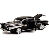1957 Chevy Bel Air Hard Top Black 1/18 Diecast Model by Motormax 73180