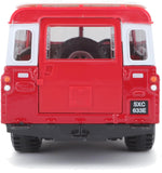 BBurago 1:24 Series Land Rover Series II Diecast Model Red 18-22063