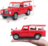 BBurago 1:24 Series Land Rover Series II Diecast Model Red 18-22063