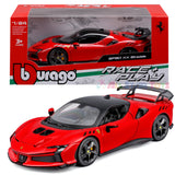 Bburago Race & Play Ferrari SF90 XX Stradale 1/24 Diecast Model Car Red 18-26032