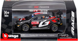 Bburago Race Toyota GR Yaris Rally 1 Hybrid #17 Sebastien Ogier - Vincent Landais Gazoo Racing 2024 World Rally Championship 1/43 Diecast Model Car 18-38323