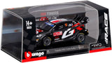 Bburago Race Toyota GR Yaris Rally 1 Hybrid #17 Sebastien Ogier - Vincent Landais Gazoo Racing 2024 World Rally Championship 1/43 Diecast Model Car 18-38323