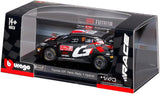 Bburago Race Toyota GR Yaris Rally 1 Hybrid #17 Sebastien Ogier - Vincent Landais Gazoo Racing 2024 World Rally Championship 1/43 Diecast Model Car 18-38323