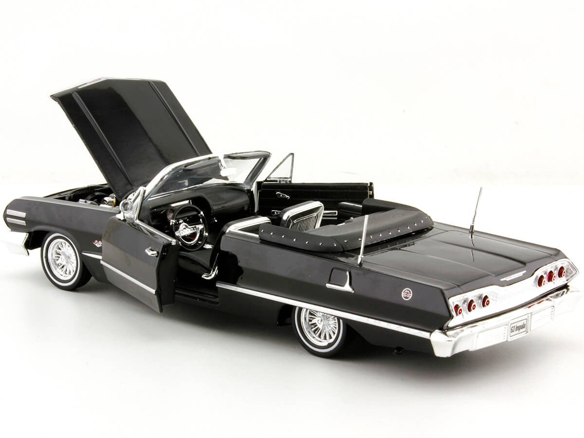 1963 Chevrolet Impala SS Convertible Low Rider Diecast Model Welly