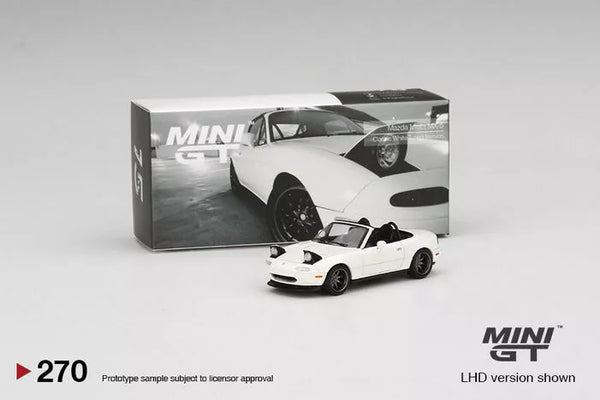 Mini GT Mazda Miata MX-5 (NA) Tuned Version Classic White MGT00270