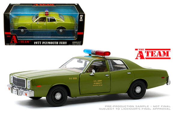 1/24 Greenlight 1975 Plymouth Fury US Army Police from 