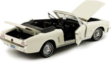 1964 1/2 Ford Mustang Convertible White 1/18 Diecast Car Model Motormax 73145