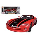 Motormax GT Racing 2003 Dodge Viper SRT 10 Red w/ Black Stripes 73776