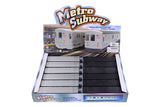 1:43 Scale Display Box New York City Metro Subway (7" diecast model car, Gray) 2233DNY
