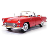 1956 Ford Thunderbird Convertible Red 1:18 Diecast Model MotorMax 73173
