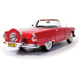 1956 Ford Thunderbird Convertible Red 1:18 Diecast Model MotorMax 73173