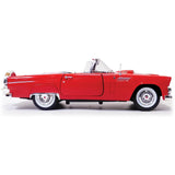 1956 Ford Thunderbird Convertible Red 1:18 Diecast Model MotorMax 73173