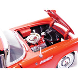 1956 Ford Thunderbird Convertible Red 1:18 Diecast Model MotorMax 73173