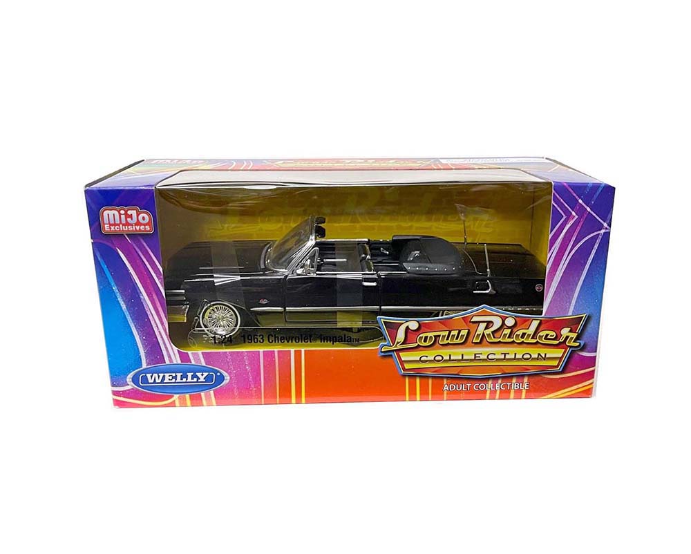 ミニカー CHEVY IMPARA 1963 Chevrolet Impala SS Convertible Low Rider Diecast Model Welly