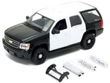 WELLY 2008 CHEVROLET TAHOE POLICE PURSUIT 1/24 UNMARKED BLACK&WHITE 22509BKWHP (POLICE CAR)
