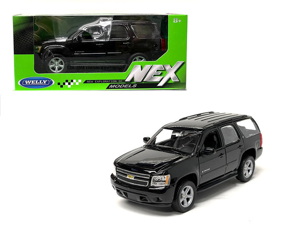 WELLY 2008 CHEVROLET TAHOE SUV 1/24 - 1/27 UNMARKED BLACK 22509W-BK (POLICE CAR)