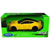 Welly 2024 Ford Mustang GT 5.0 1:25 Yellow 24123W-YL