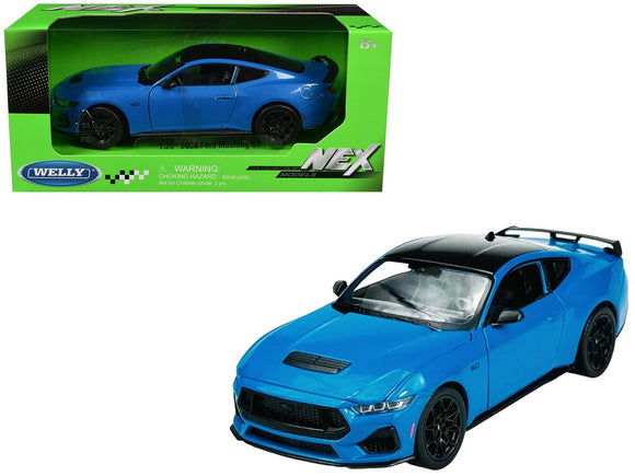 Welly 2024 Ford Mustang GT 5.0 1:25 BLUE 24123W-BL