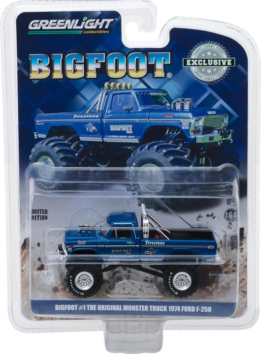 Greenlight 1:64 Bigfoot #1 The Original Monster Truck (1979) - 1974 Ford F-250 Monster Truck 29934