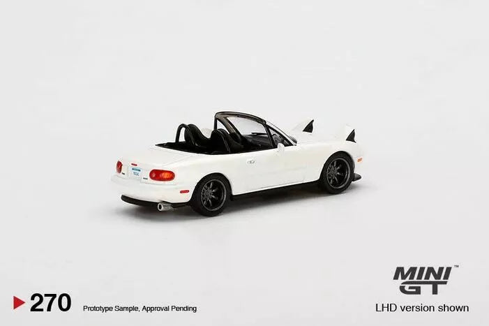 Mini GT Mazda Miata MX-5 (NA) Tuned Version Classic White MGT00270