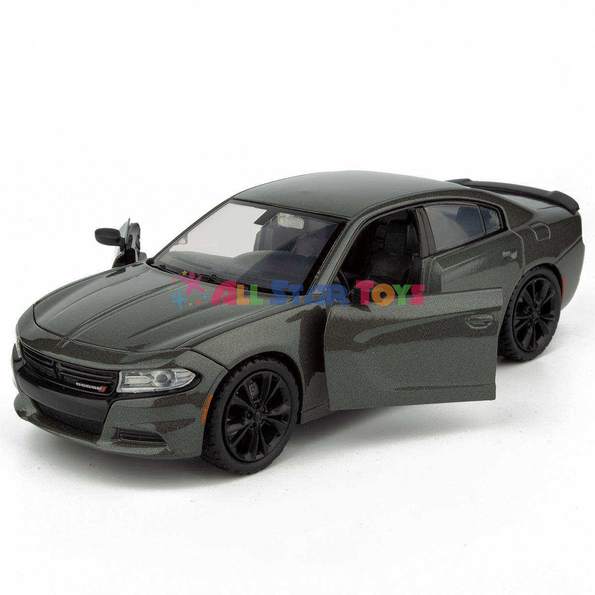 2023 Dodge Charger SXT Dark Grey 1/24 Diecast Model Motormax 79387