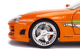Jada "Fast and Furious" Brian Figurine with 1995 Toyota Supra Diecast Vehicle with Lights 31139