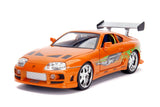 Jada "Fast and Furious" Brian Figurine with 1995 Toyota Supra Diecast Vehicle with Lights 31139