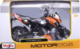 Maisto KTM 690 Duke Orange and Black 1/12 Motorcycle Model 31181