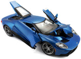 Maisto 2017 Ford GT Blue 1:18 Diecast Model 31384