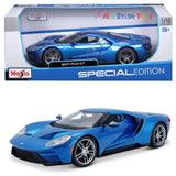 Maisto 2017 Ford GT Blue 1:18 Diecast Model 31384