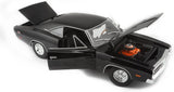 Maisto 1/18 scale 1969 Dodge Charger R/T Diecast Model Car, Black, 31387