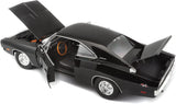 Maisto 1/18 scale 1969 Dodge Charger R/T Diecast Model Car, Black, 31387