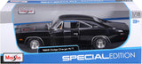 Maisto 1/18 scale 1969 Dodge Charger R/T Diecast Model Car, Black, 31387