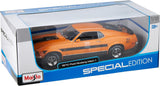 Maisto 1/18 scale 1970 Ford Mustang Mach 1 Orange Diecast Model Car, 31453