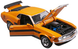 Maisto 1/18 scale 1970 Ford Mustang Mach 1 Orange Diecast Model Car, 31453