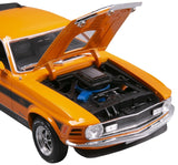 Maisto 1/18 scale 1970 Ford Mustang Mach 1 Orange Diecast Model Car, 31453