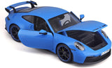 Maisto 1/18 scale 2022 Porsche 911 GT3 BLUE Special Edition Series 1/18 Diecast Model Car 31458
